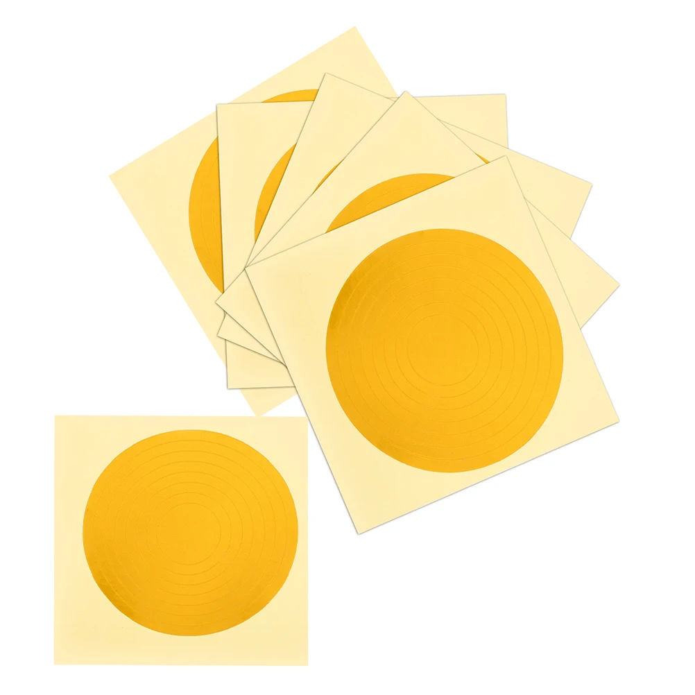 

6 Sheets 10Cm Green Pressure Gauge Sticker Identification Labels Adhesive Reflective Waterproof Decals For Indicator