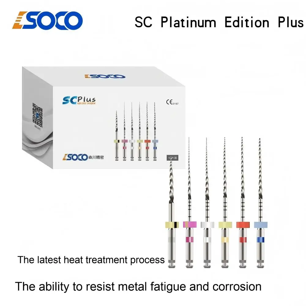 SOCO COXO PLUS Heat-Activated NiTi Root Canal Files 5 Boxes Flexible Endodontic Instruments for Effective Root Canal Preparation