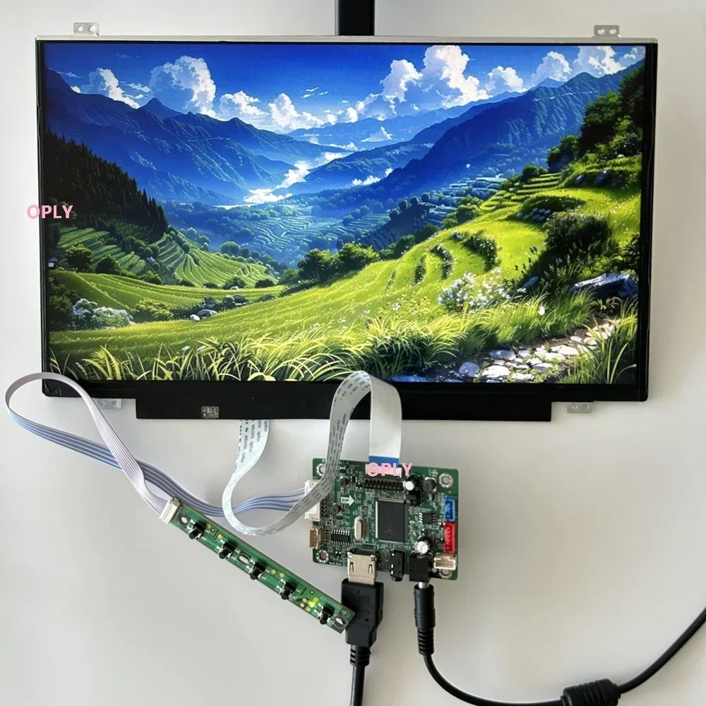 DIY 13.3 inch 1920X1080 IPS panel monitor + EDP Controller board VGA/Type-C USB/ HDMI compatible for PC PS X360 Laptop raspberry