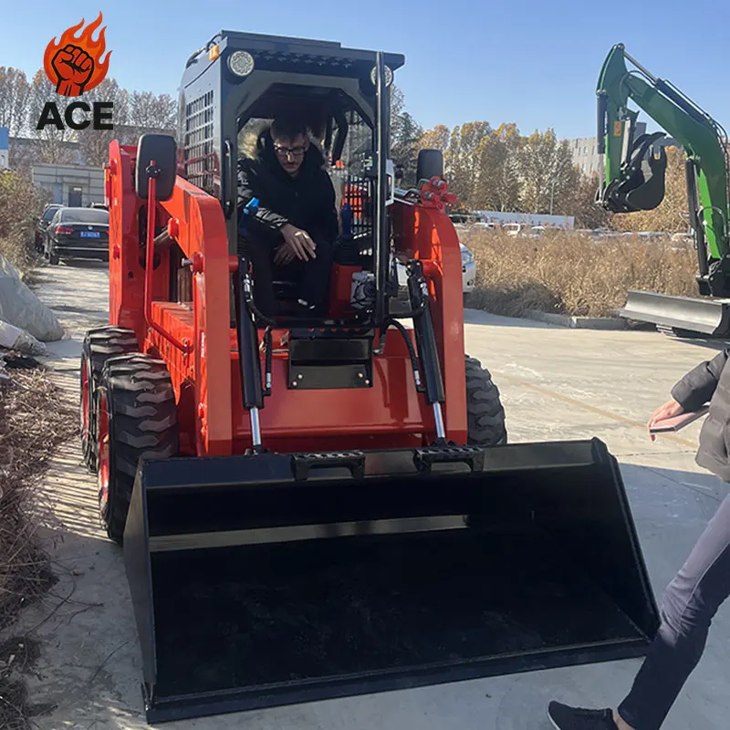 

Wholesale Skid Steer Loader TS65 customized crawler Mini Skid Steer CE/EPA Cheap Skid Steer Mini Loader with muchler