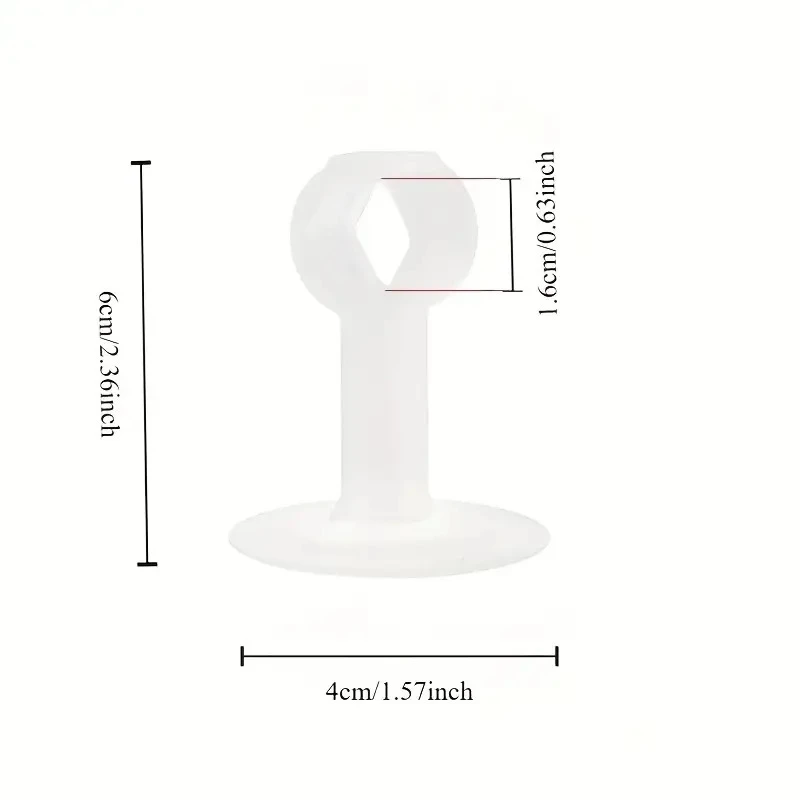 5pcs Door Stops Anti-Collision Door Handle Buffers, Transparent Wall Protectors, Suitable for Bathroom and Entrance Doors