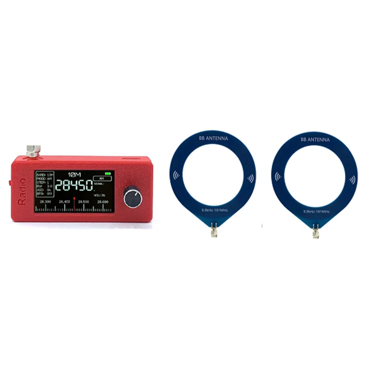 

ASJQ-Compact SI4732 Full Band Radio Receiver 10Khz-180Mhz, Mini Pocket Radio LSB USB, AM, FM, for on-the-Go Listening