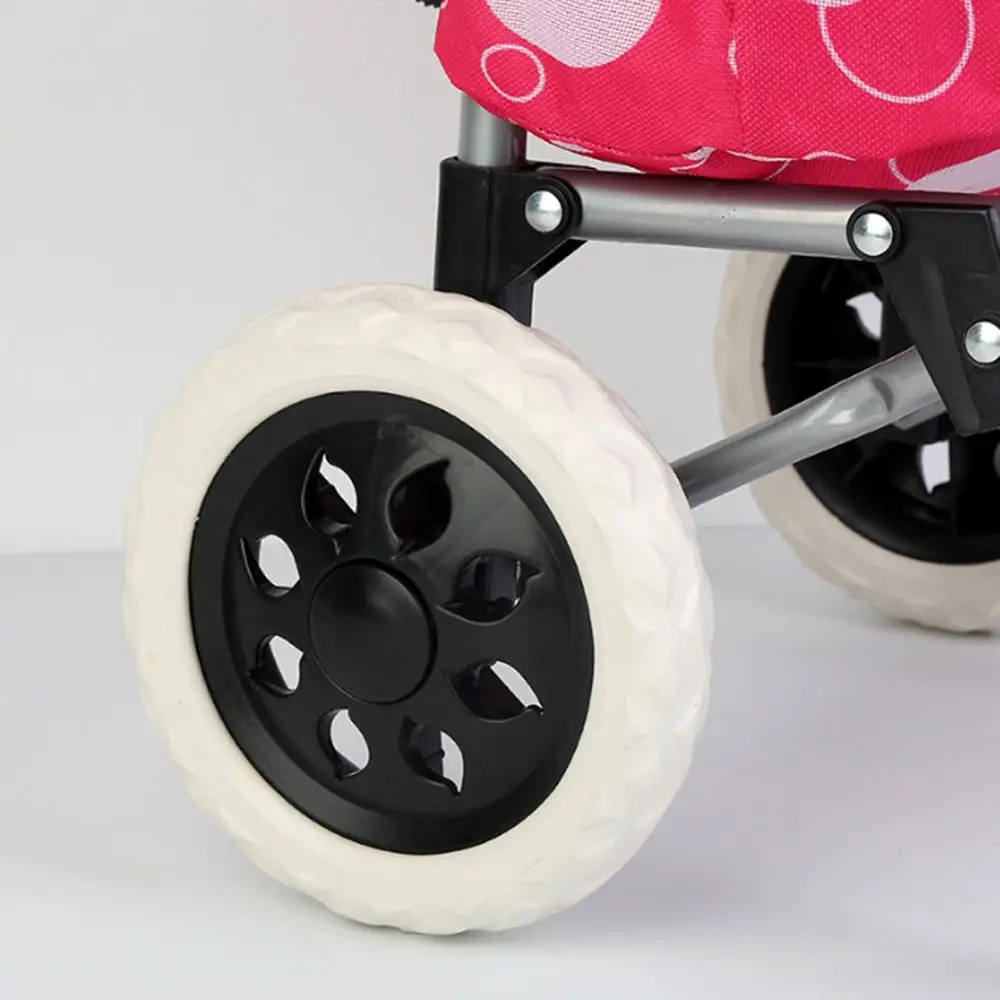 2Pcs EVA Shoppin Cart Wheels Flexible Replacement Travelling Trolley Caster Anti Slip 6.3Inch Tire Wheel Luggage Accessories