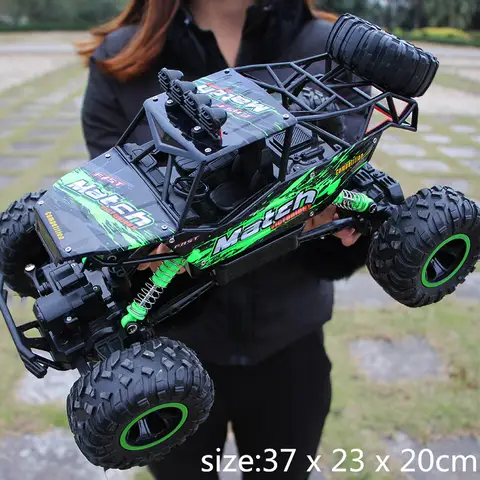 1:12 / 1:16 Led 조명이있는 4WD RC 자동차 2.4G 라디오 원격 제어 자동차 버기 오프로드 제어 트럭 소년 어린이를위한 장난감