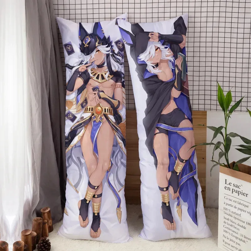 Новинка 2025, аниме-игра Genshin Impact Dakimakura Alhaitham Arataki Itto Nahida Wanderer Dehya, наволочка, обнимающая подушка для тела ☆ ★ ☆ ★ qq