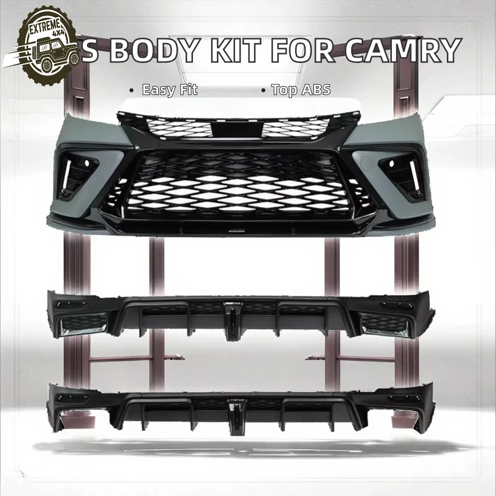 

High-quality ABS Full Set Body Kit for 9th Gen Camry (2019-) Includes Front/Rear Bumpers & Spoiler