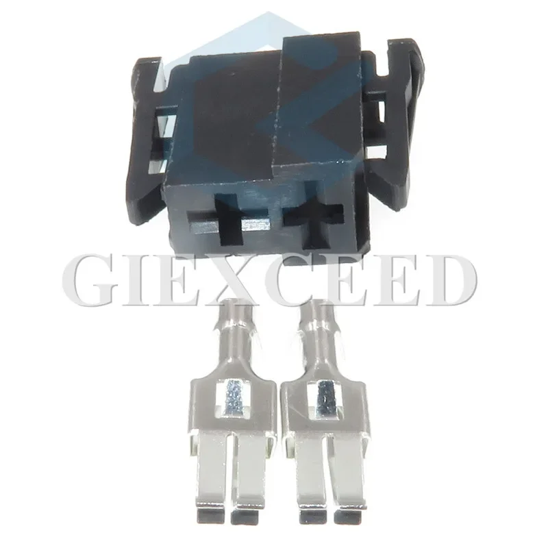 

2 Sets 2 Pin 191 971 993 Female 6.3mm Socket Automotive Electrical AC Assembly Wire Harness Connector 191971993