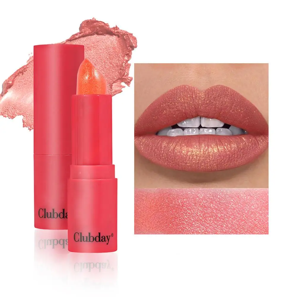 8 Colors Waterproof Non-stick Sparkling Lipstick Long Lipstick Red Makeup Lasting Glamor Cosmetics Lip Moisturizing R3c8