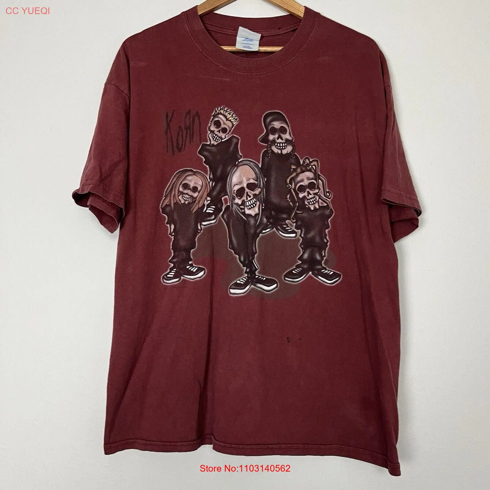 Vintage 2001 Korn Skeletons t-shirt