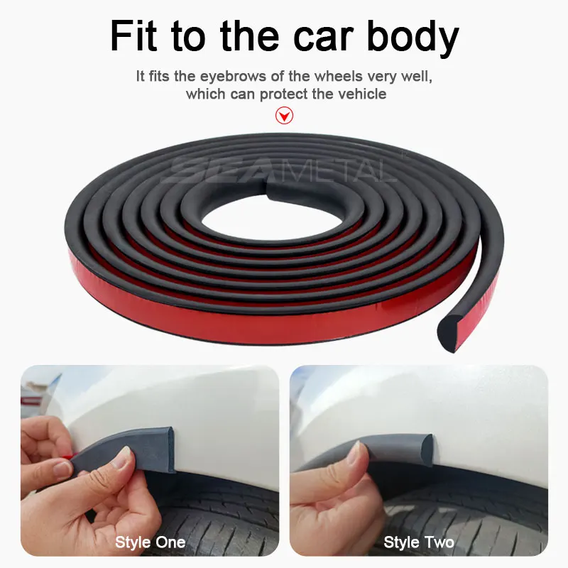 Universal Fender For Car Wheel Arches Wing Expander Arch Eyebrow Car Mudguard Lip Body Kit Protector Cover Mud Guard Accessories