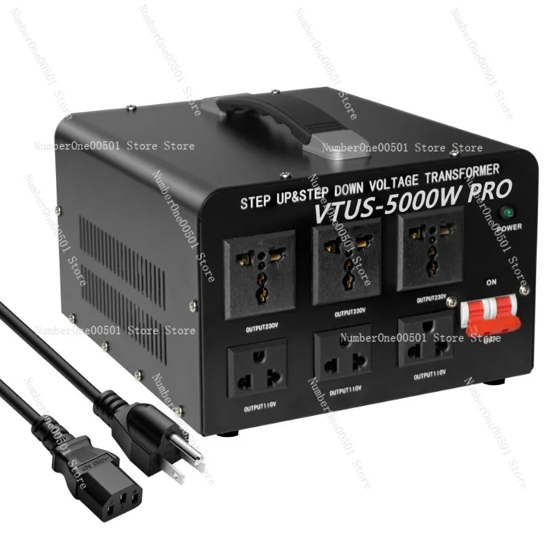 5000W High Power Step Up Down Transformer 110V to 220V Voltage Converter Industrial Home Power Adapter
