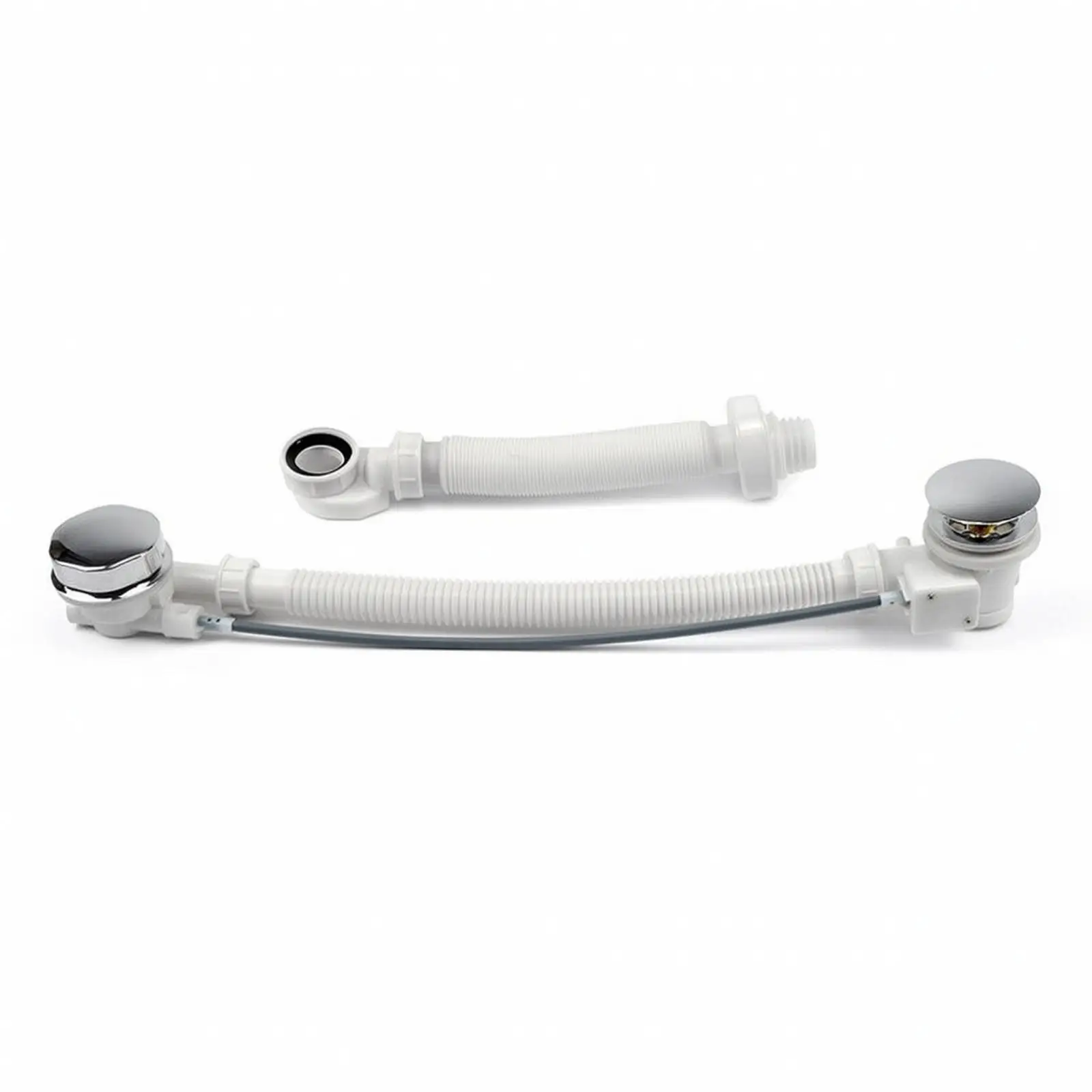 Universal Bathtub Drain Hose Overflow Tubing Alignment Friendly Insert Style Connection for Tubs