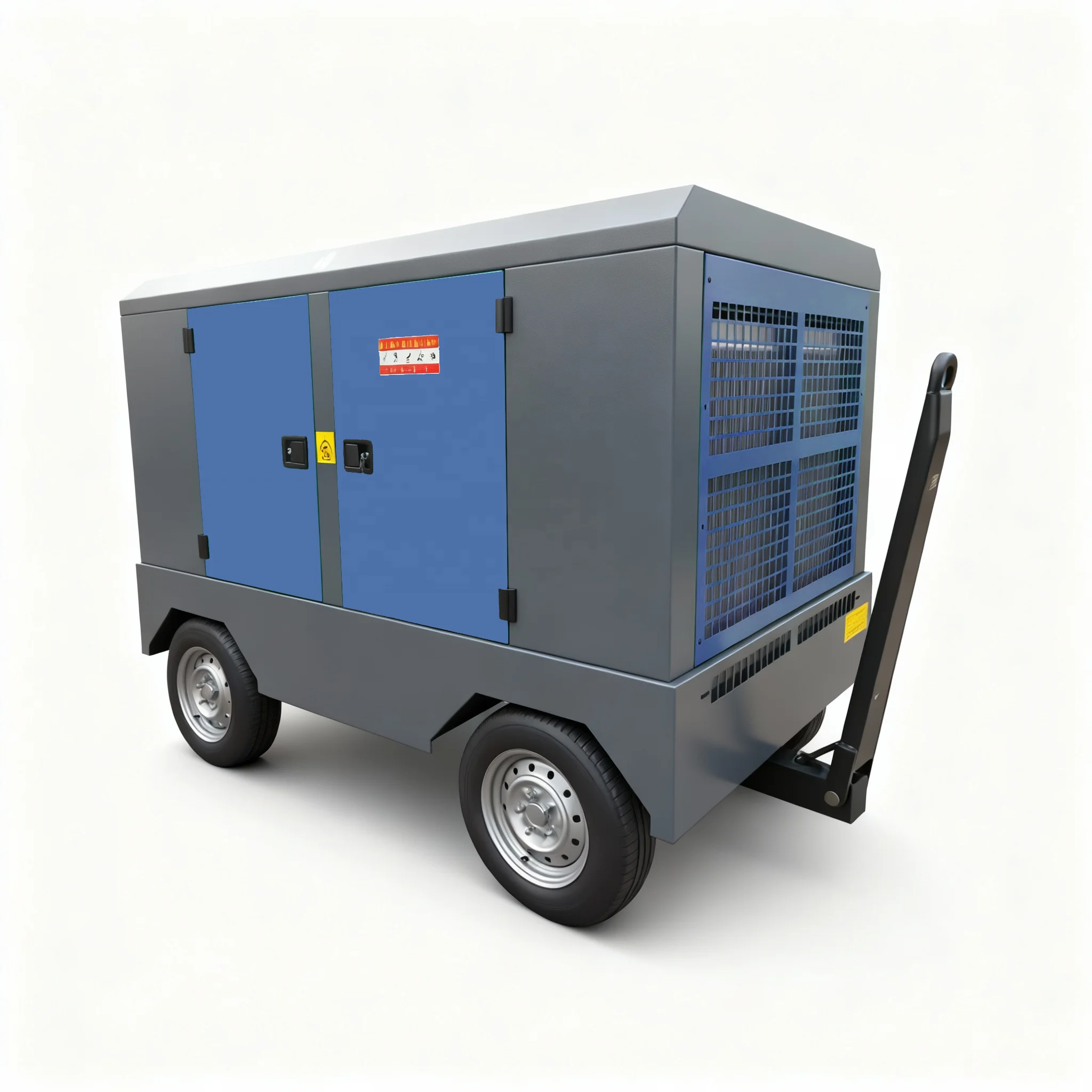 Customized 20bar Mining Diesel Driven Mobile Screw Air Compressor for Well Borehole Drilling Rig