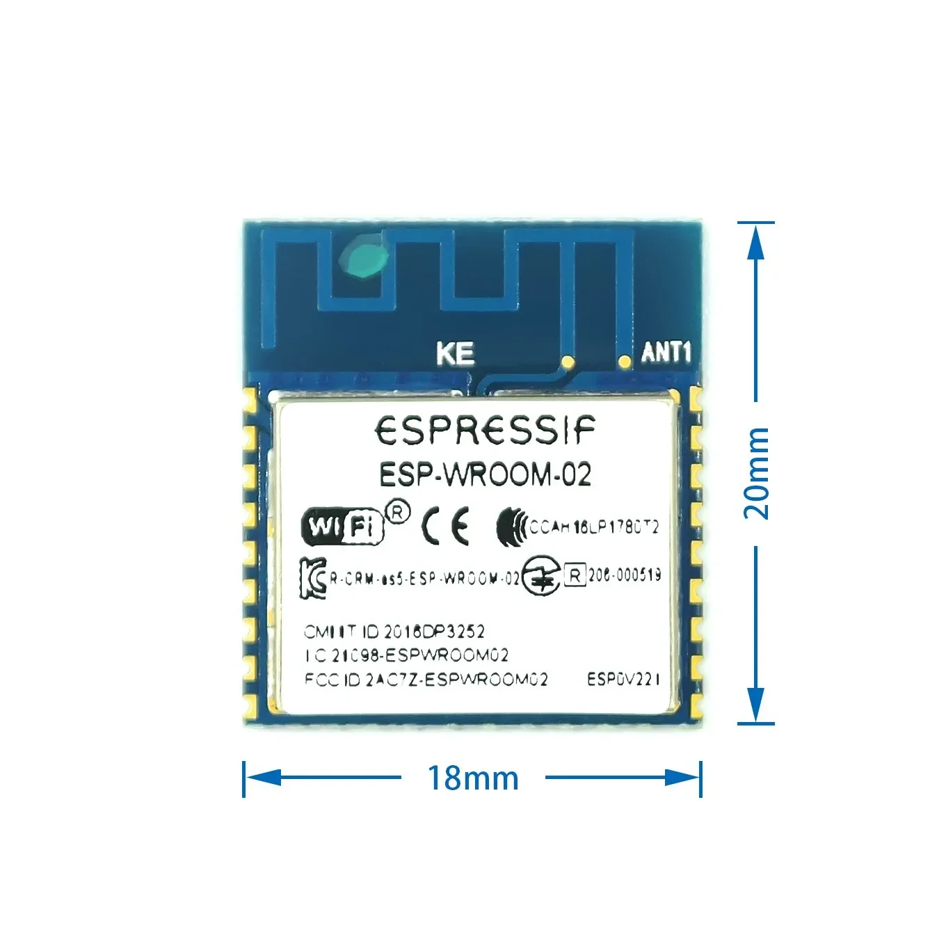 ESP8266 طراز WIFI التسلسلي ESP-WROOM-02 الأصالة مضمونة