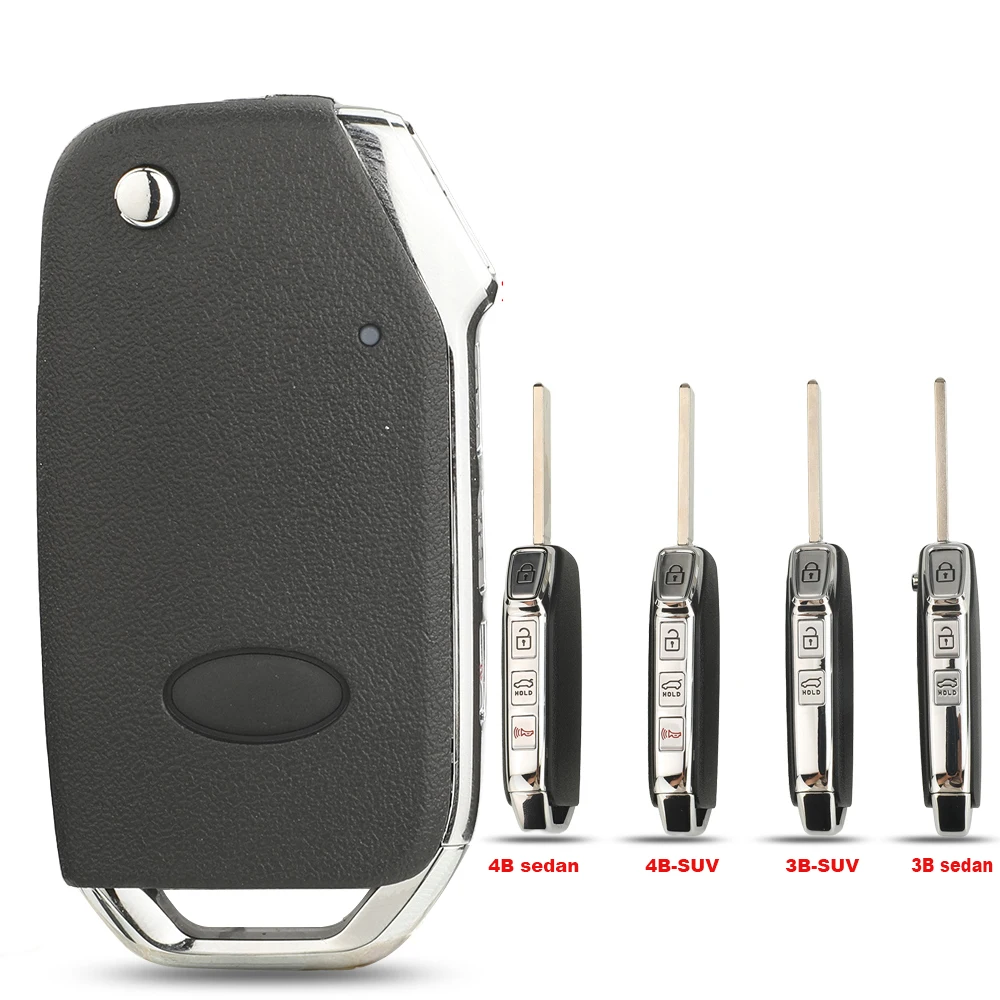 

jingyuqin New Remote Car Key Shell Smart For Kia Sportage 2022-2024 With Blade Fob Cover Case Part