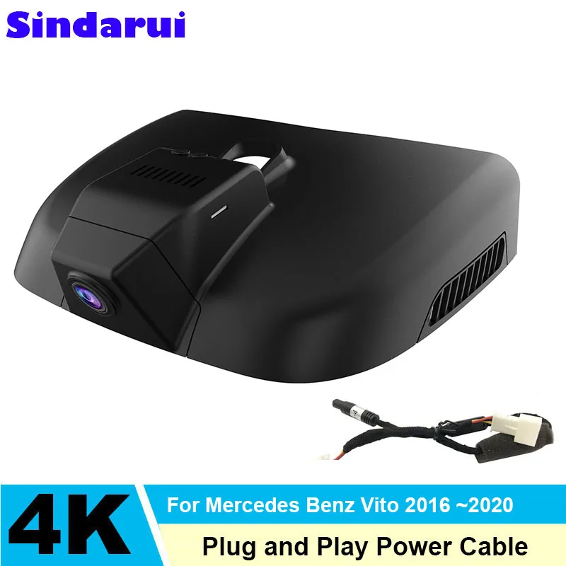 

4K 2160P Автомобильный видеорегистратор Plug and Play Wi-Fi Dashcam для Mercedes Benz Vito w447 w639 для Mercedes Benz Vito Tourer Panel Van Mixto 2016