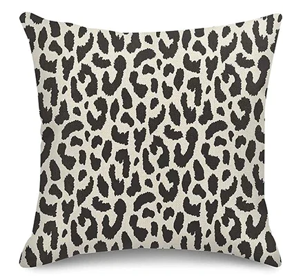 Pillow Cover Home Decoration Cushion Sofa Pillowcase Animal Leopard Print Black Dots  pillowcase 50*50 decor