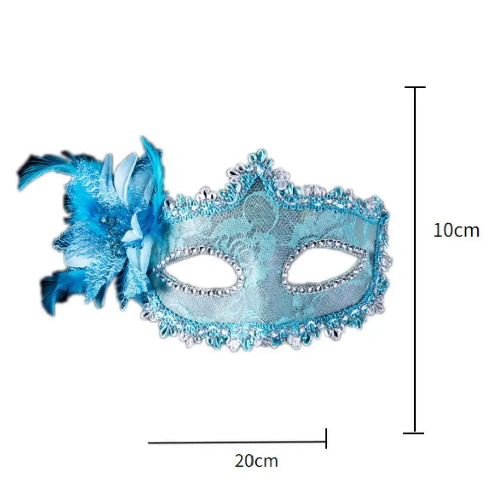 レースの羽の仮面舞踏会マスク,セクシーな仮面舞踏会,マルディグラ,サイドフラワー,ハーフフェイスアイマスク,パーティーメイクボール,ファッション