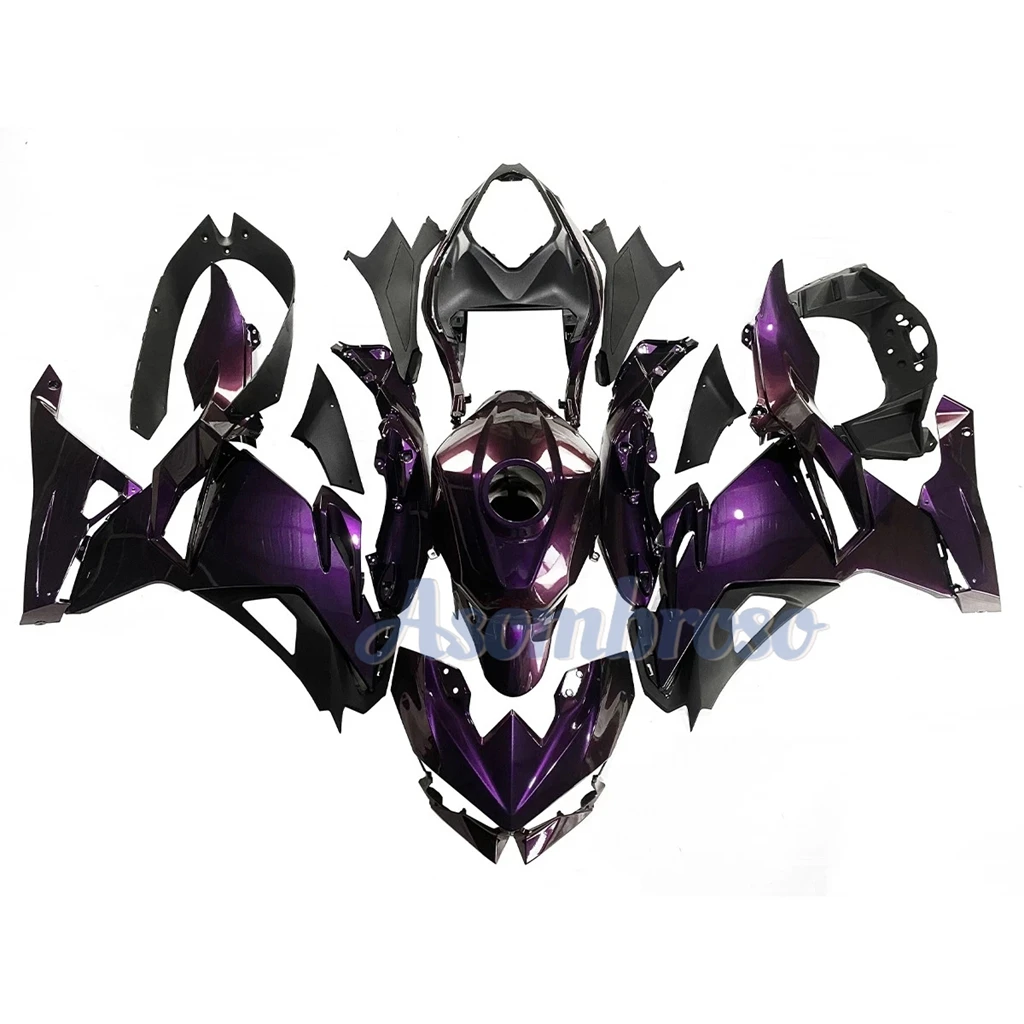 Fairings For Kawasaki Ninja 500 2024-2025 EX 500 Chameleon Magic Color Purple Gold ABS Plastic Bodykits
