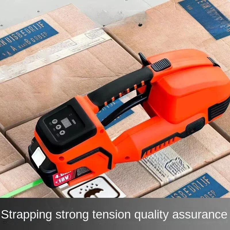 TOP 3200N High Tension DW350 Cordless Battery Strapping Machine Hot Melt Sealing PET PP Banding Tool for Packaging