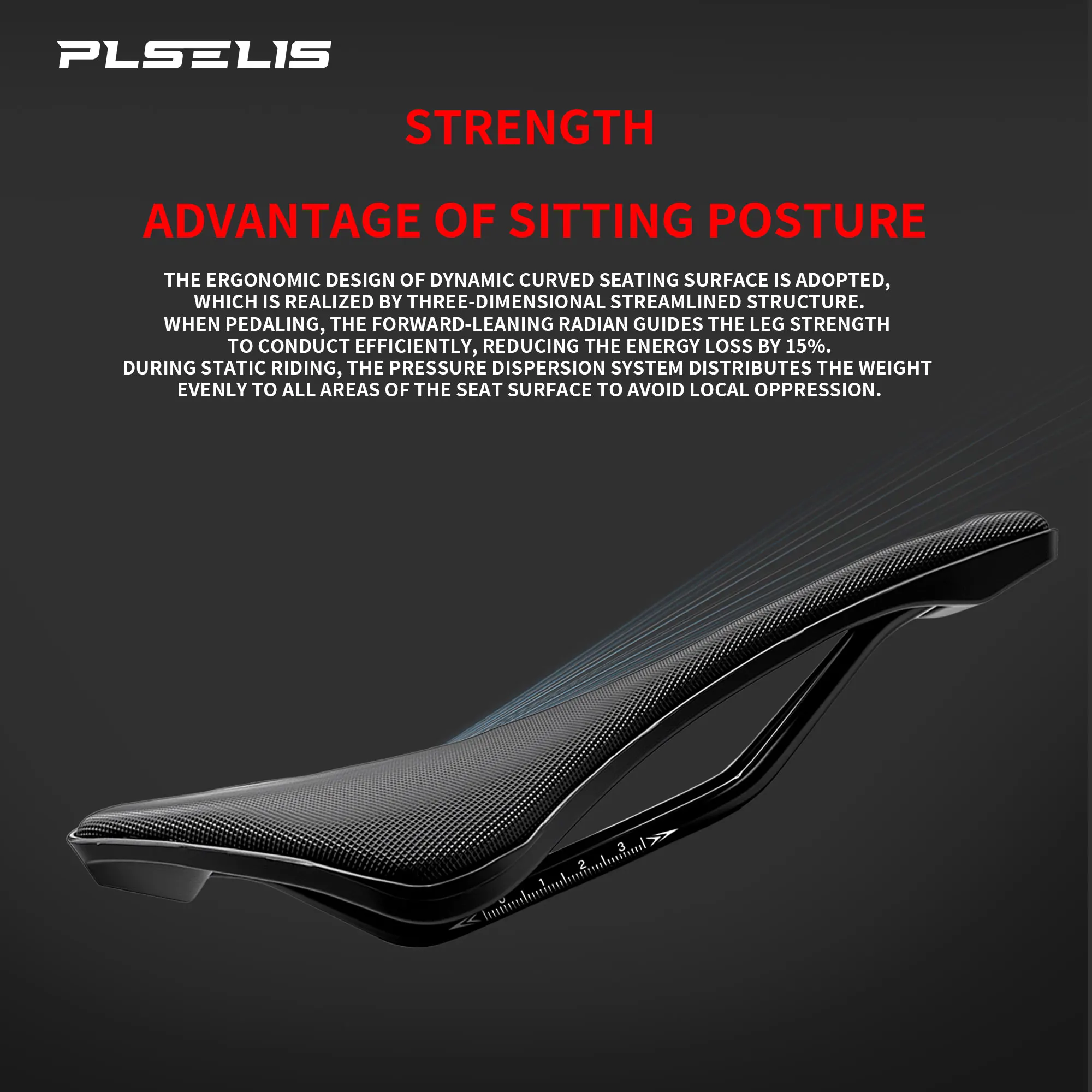 PLSELIS بيع ضوء سرج السيارة على الطريق دليل الهواء المجوف الضغط المضاد للانزلاق امتصاص الصدمات صلابة عالية والراحة.1821