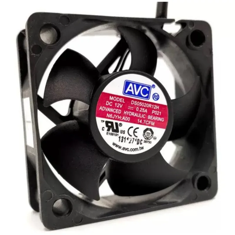 New Fan for AVC DS05020R12H 12V 0.25A 5CM 5020 4-wire PWM Speed Regulation Cooling Fan 50 × 50 × 20MM