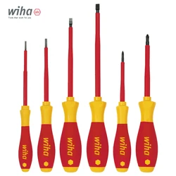 WIHA Tools Elektrik Uygulamaları için Yalıtımlı SoftFinish Phillips ve Oluklu Tornavida NO.320N | 321N