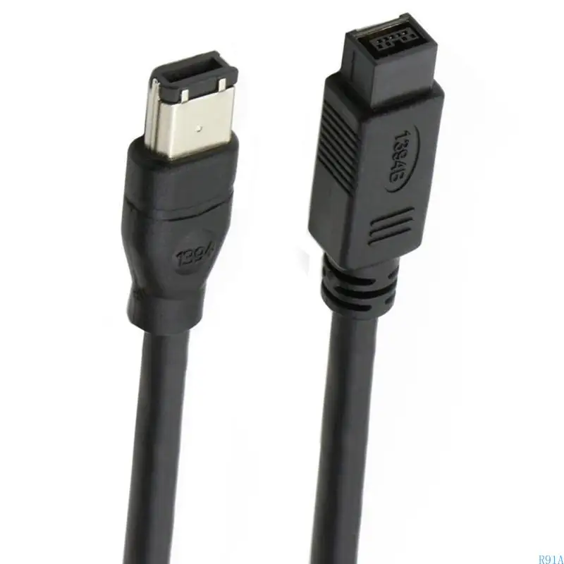 R91a Firewire IEEE 1394 كابل محول 6 دبوس إلى 9pin كابل توصيل لتوصيل الماسحات الضوئية