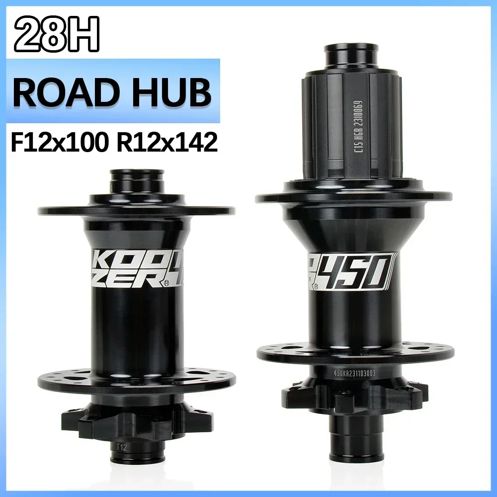 Koozer 450 Rear Hub 12x142 Thru Axle 12x100 Front Hub 28h HGR XDR MSR Cube 28 Holes Gravel Road Bike Disc Bicycle Hubs