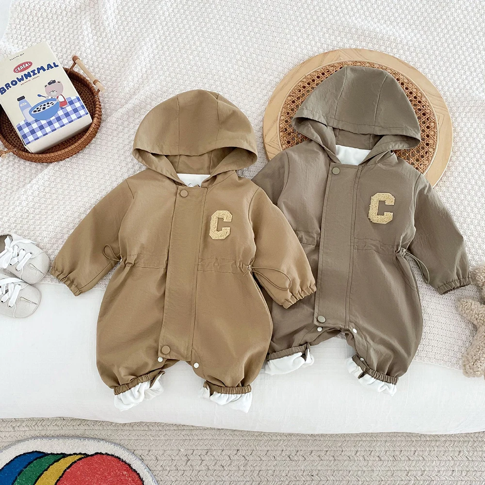 MILANCEL ﻿ Herbst Baby Strampler Outdoor Jacke 0-2Y Unisex Infant Casual Doppel-schicht Mit Kapuze Overall Kleinkind Warme Outwear Kleidung – Detail 21