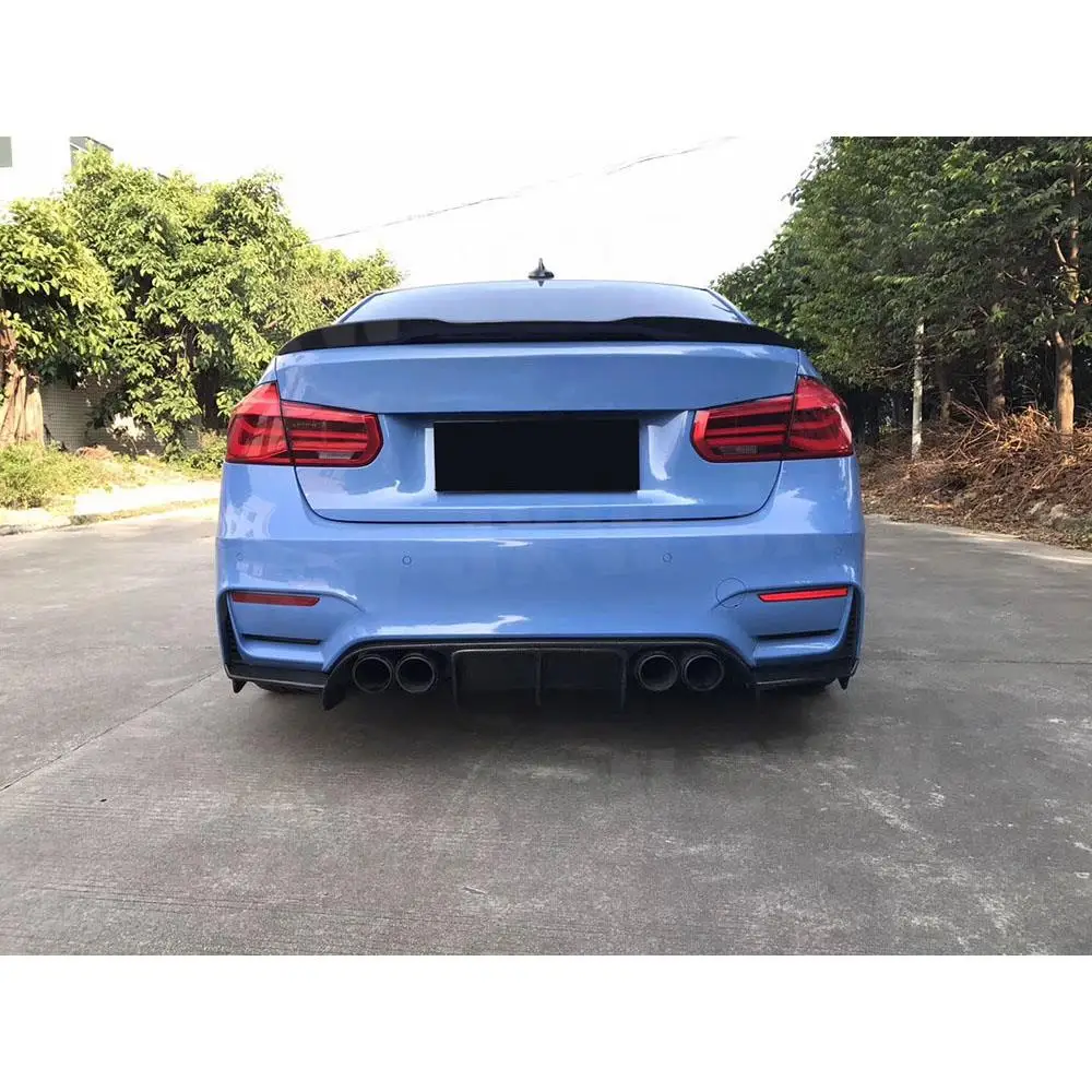 ABS Material Rear Bumper Diffuser Splitters For BMW 3 4 Serises F80 M3 F82 F83 M4 2014-2019 V Style Car Spoiler