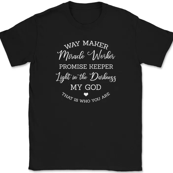 Way Maker Miracle Worker T-Shirt prière chrétienne éloge jésus Christ T-Shirt