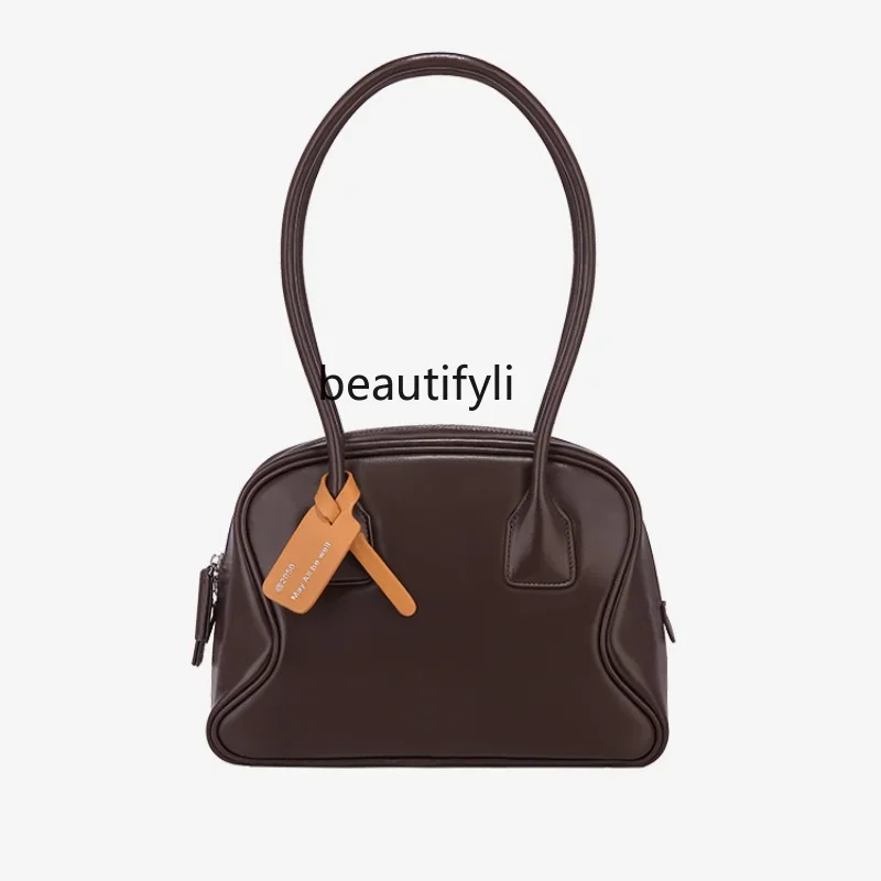 

zq Large Capacity Commuter Shoulder Bag Bags Female Summer Niche Contrast Color Handbag