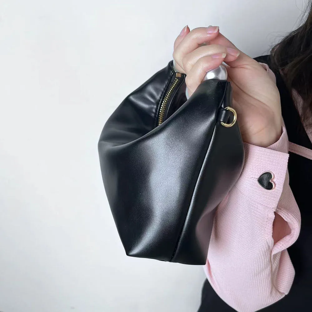 Mini Pearl Handbag Women's Bag New Design High Grade Chain Crossbody Bag Small Fresh Dumpling Bag Mini-chain Slung Bag
