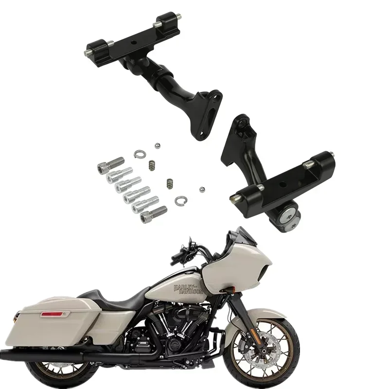 For Harley Touring 1993-2023 Street Electra Glide Road King Ultra Limited Low Moto Parts Adjustable Rear Footboard Mount