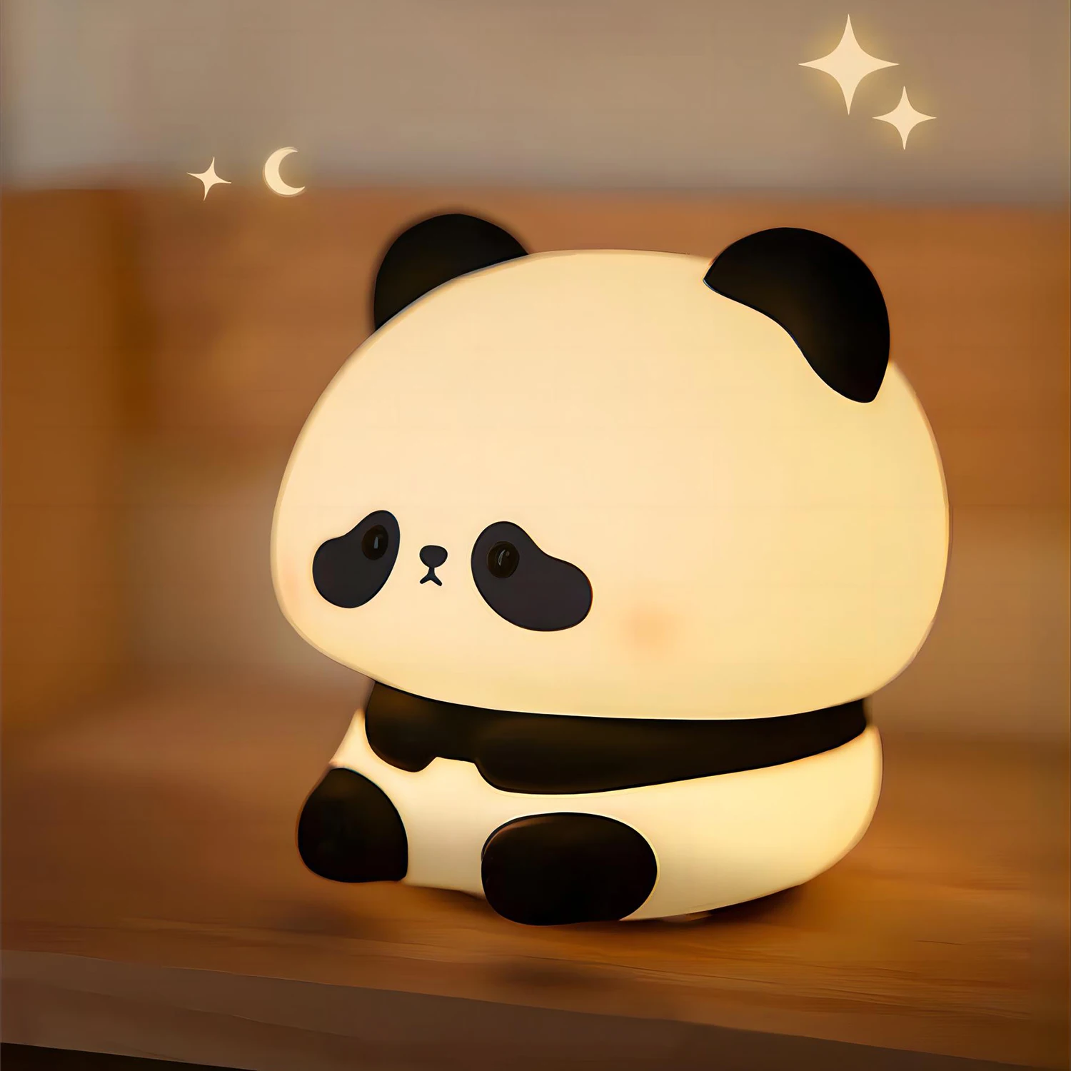 LED Night Light Cute Panda Cartoon Animals Silicone Lamp USB Rechargeable Timing Sleeping Lamp Bedroom Decoration for Children