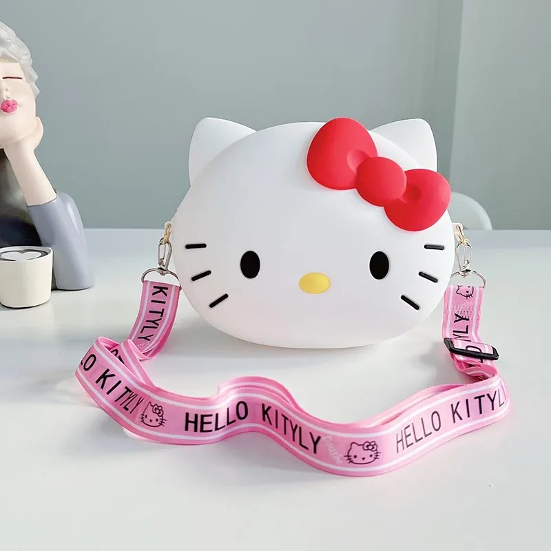 Imagem -02 - Sanrio Kawaii Cat Pencil Case Cute Pencil Box Coin Purse Papelaria Pen Bolsa Material Escolar Pcs por Lote