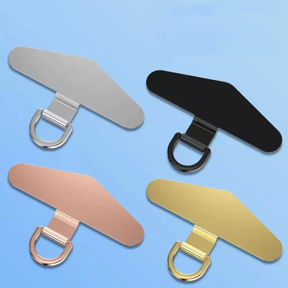 Universal Phone Lanyard Gasket Patch Stainless Steel Durable Mobile Phone Rope Accessories Metal Card Clip Strap Hang Cord Tabs view 6