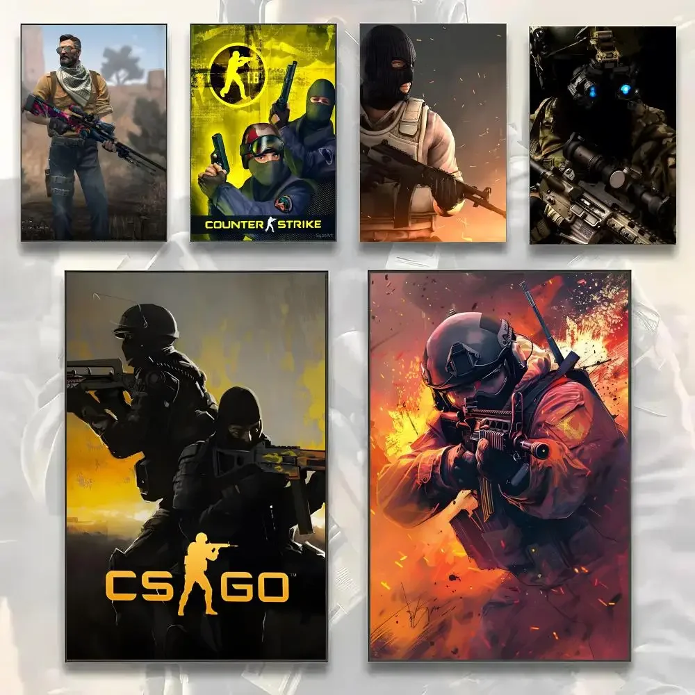 Hot Game C-Counter-Strike CS2 Painting Calligraphy Modern Canvas Wall Art Prints for Living Room Decor | Wall Decals