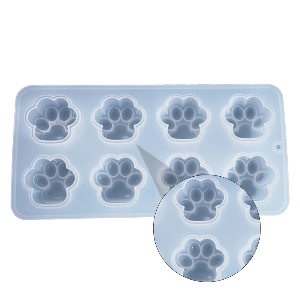 

DIY Cat Paw Casting Molds Silicone Adornments Making Craft Accessories Reusable Smooth Mirror Surface Easy Clean