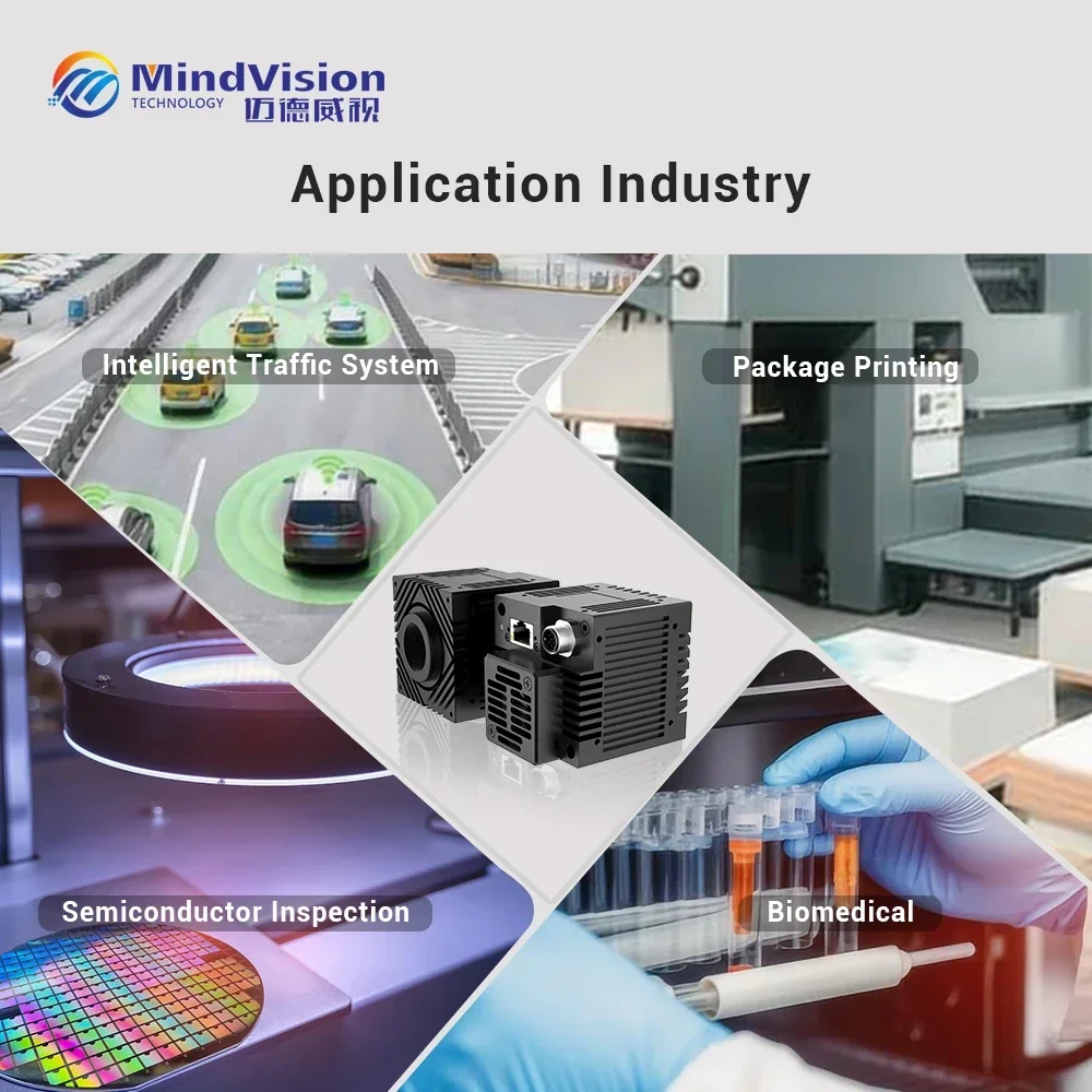 MindVision Hochgeschwindigkeits-10GigE-Industriekamera 164FPS 2/3'' Digitalkamera CMOS Global Shutter Area Scan Machine Vision C-Mount