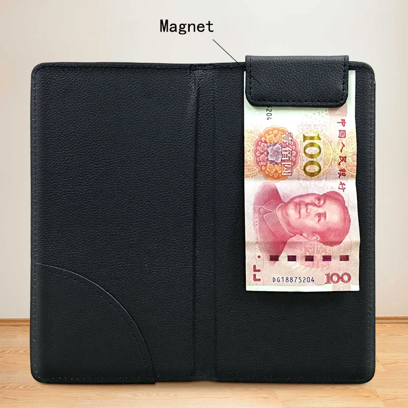 2PCS PU Leather Restaurant Bill Holder With Inside Pockets