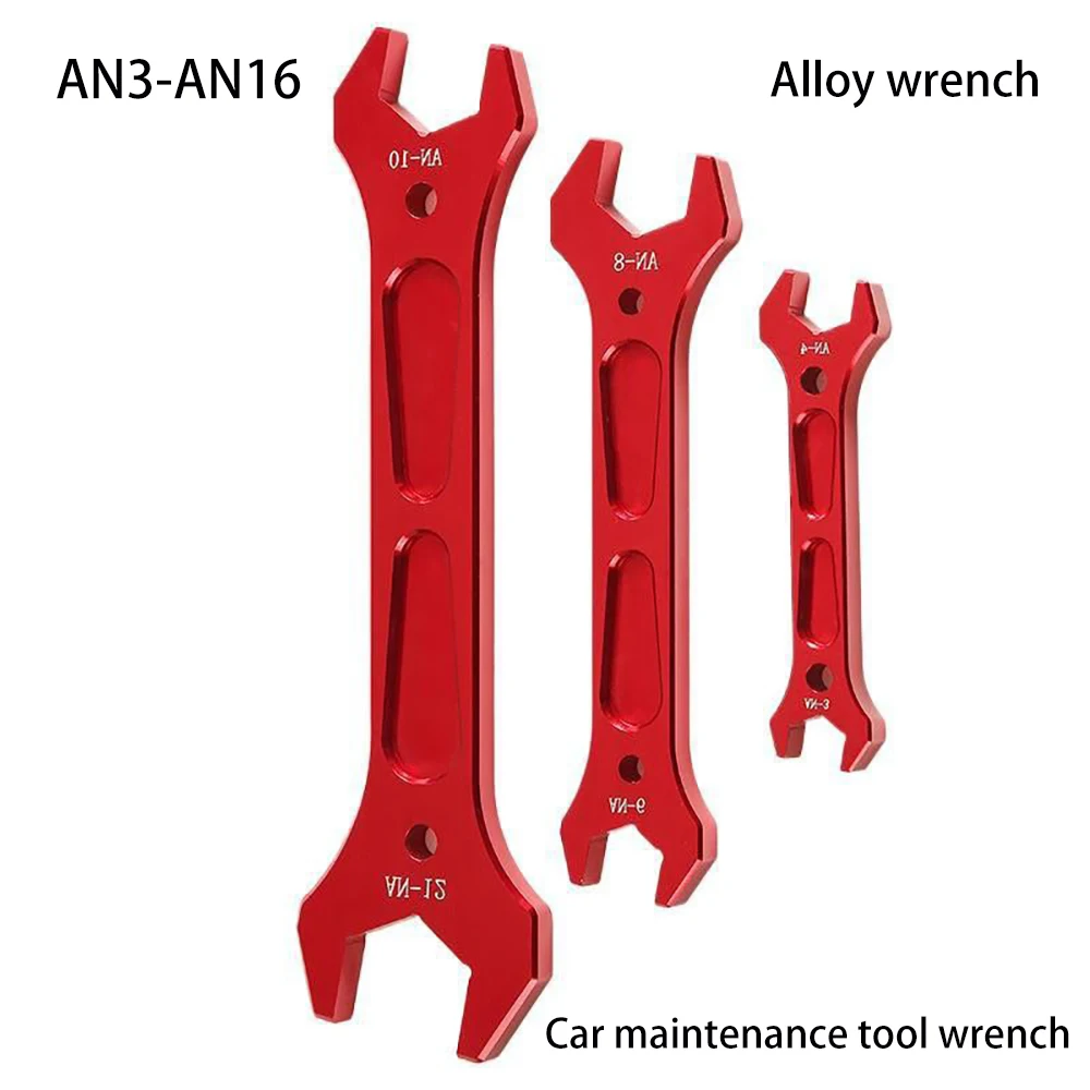 Red Aluminum Alloy Wrench Car Repair Modification Tool - Wrenchan3-AN16Oil Cooler Oil Pipe Joint Auto Tool