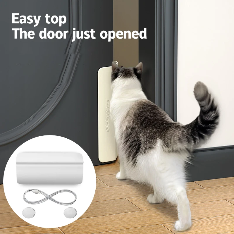 Pet Door Opener Automatic Lockable Entry Training Open Door Hole Tool Without Drilling Easy Installation for Dog Cat Removable