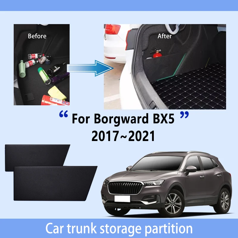 

Автомобильные аксессуары для Borgward BX5 2017 ~ 2021 2020 2019, перегородка для хранения багажника, многофункциональный органайзер для автомобильных деталей интерьера