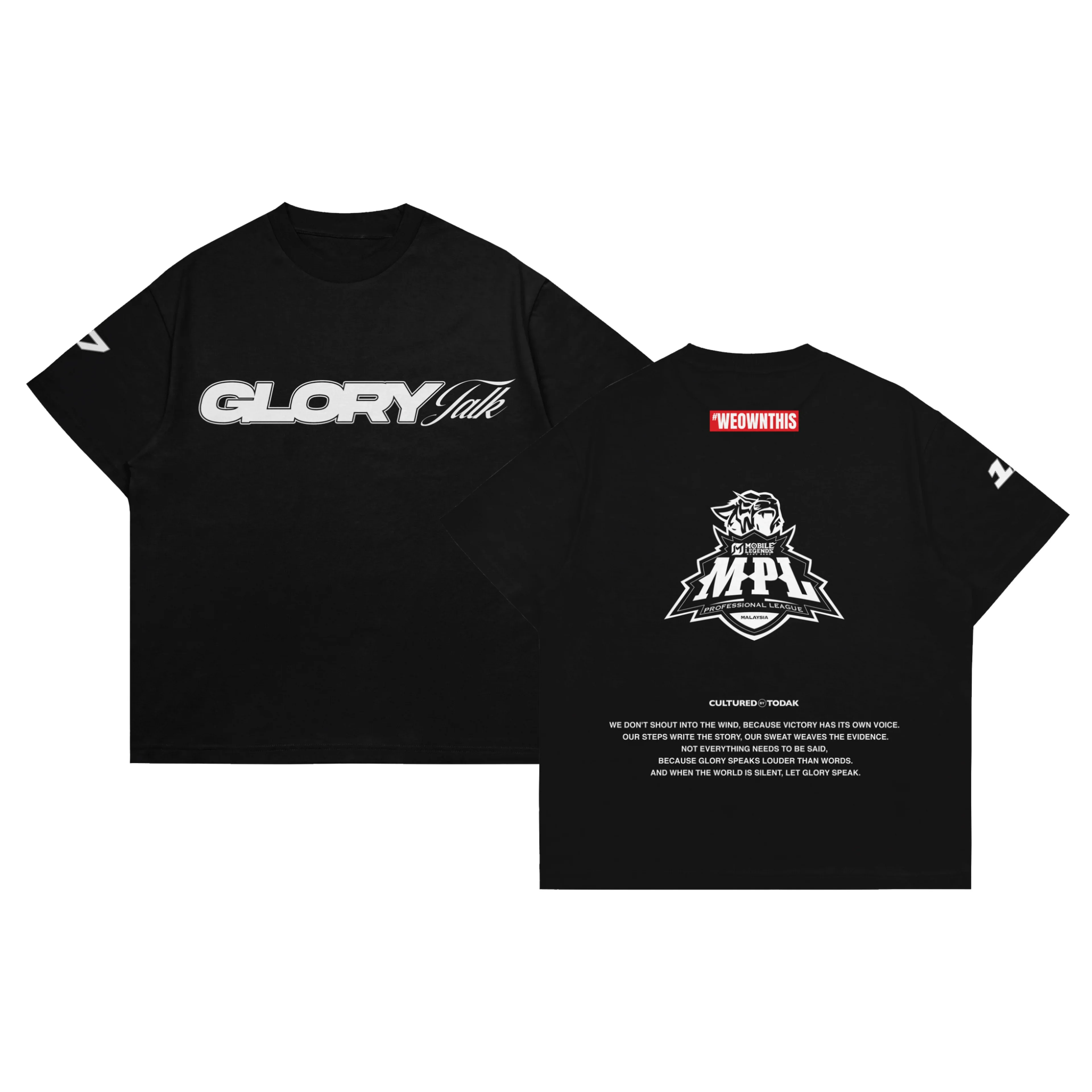 Todak MPL S17 Glory Series T-shirts - Suitable for Both Men and Women. High-quality T-shirts As Team-related Gifts.