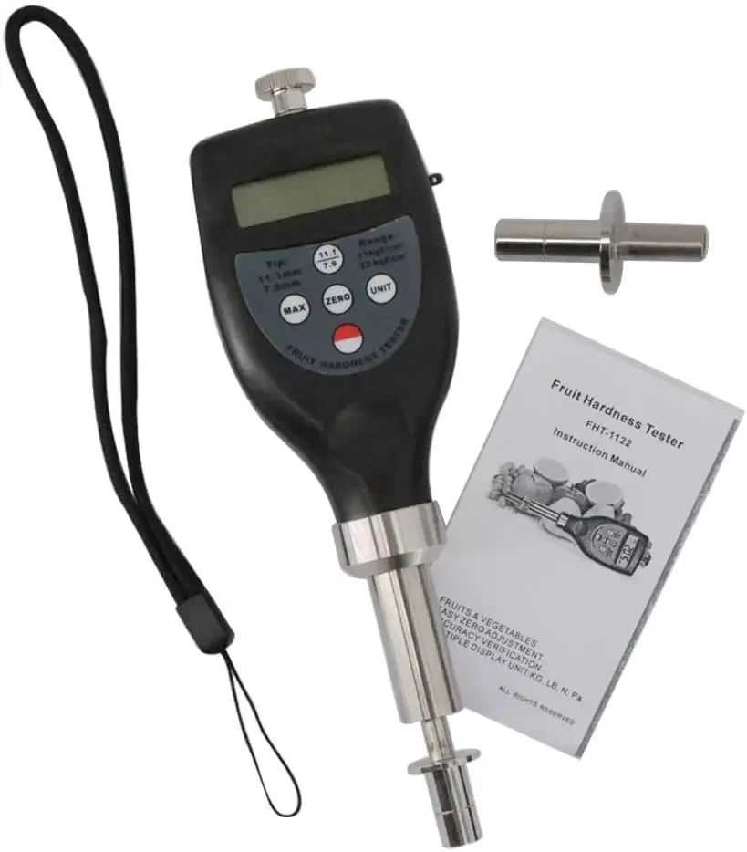 Digital Fruit Hardness Penetrometer Portable Fruit Firmness Sclerometer for Agricultural Fruit Ripeness Detection Testing