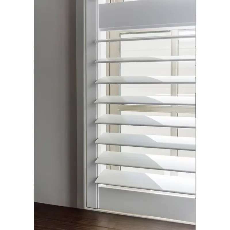 Easy to Installation Modern White Full Height Plantation Shutter Interior Wood Window Shutter