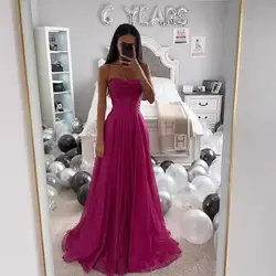 Bridal Wedding Dress Prom Party Evening Dress Backless Spaghetti Strap Sequin A-line Ball Gown Pleated Low-cut Cocktail Dress