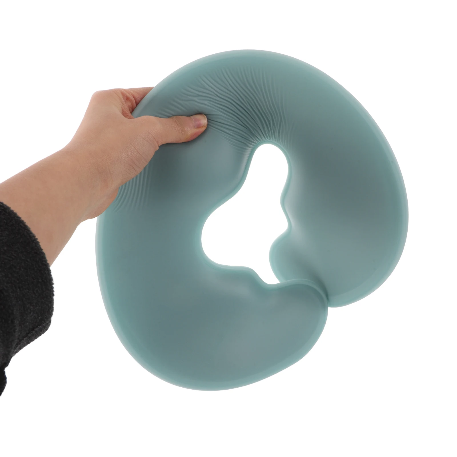 

Silicone Face Massage Pillow U Shaped Light Beauty Down Cushion Soft Headrest For Salon Bed Table Travel Facial